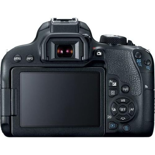 캐논 Canon EOS Rebel T7i Digital SLR Camera Body with Automatic Flash + LED Video Light, Close-Up Lens Set, 32GB Memory Card + Accessory Bundle