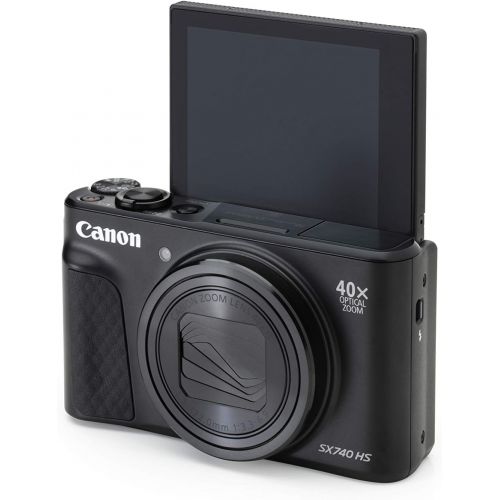 캐논 Canon PowerShot SX740 HS Digital Camera - Black (International Model)