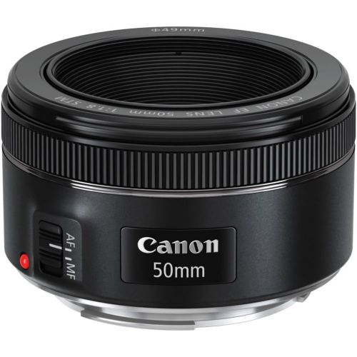 캐논 Canon EF 50mm f/1.8 STM Lens with UV Filter + Lens Hood + Kit for EOS Digital SLR Cameras