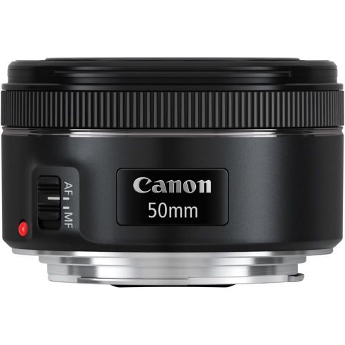 캐논 Canon EF 50mm f/1.8 STM Lens with UV Filter + Lens Hood + Kit for EOS Digital SLR Cameras