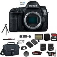 Canon EOS 5D Mark IV Full Frame Digital SLR Camera Body - Bundle with Tripod + LED Light + 32 GB Memory Card + More (International Version)