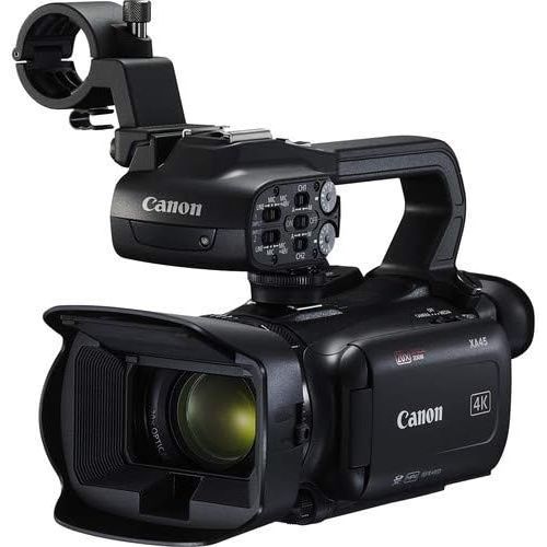 캐논 Canon XA45 Professional UHD 4K Video Camcorder with Mini-HDMI and 3G-SDI Outputs- Bundle with Carrying Case + UV Filter + More