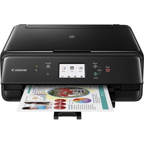 캐논 Canon Compact TS6020 Wireless Home Inkjet All-in-One Printer, Copier & Scanner, Mobile Printing, Auto Duplex and Business Card Printing, Black