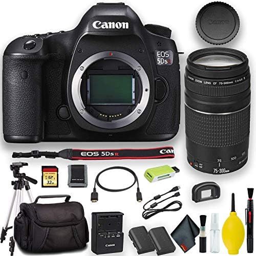 캐논 Canon EOS 5DS R DSLR Digital Camera + 32GB SD Memory Card Plus Bundle (International Model)