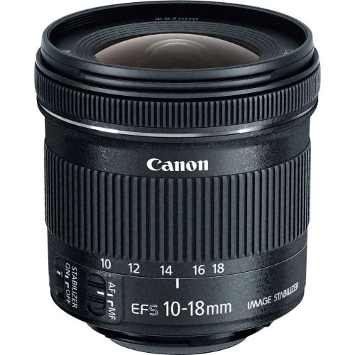 캐논 12 PC Accessory Kit with Canon EF-S 10-18mm f/4.5-5.6 is STM Lens