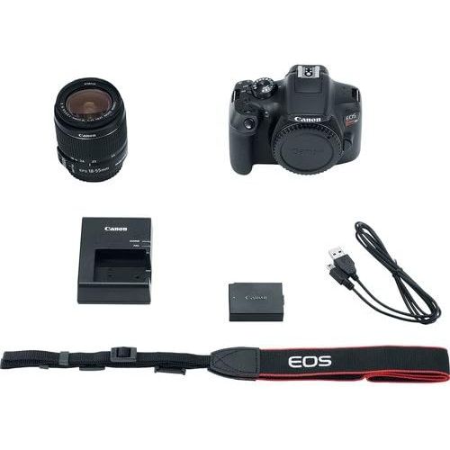 캐논 Canon EOS Rebel T6 Digital SLR Camera Bundle with EF-S 18-55mm f/3.5-5.6 is II Lens with 32GB Memory Card + Filter Kit + More