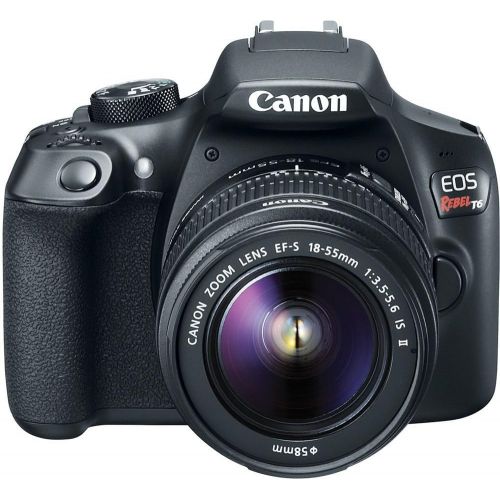 캐논 Canon EOS Rebel T6 Digital SLR Camera Bundle with EF-S 18-55mm f/3.5-5.6 is II Lens with 32GB Memory Card + Filter Kit + More