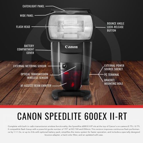 캐논 Canon Speedlite 600EX II-RT External Flash Bundle