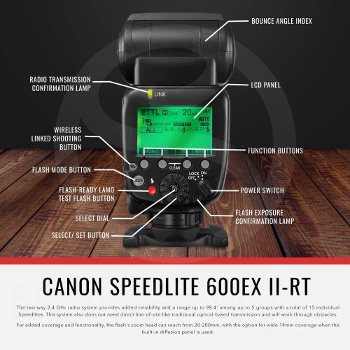 캐논 Canon Speedlite 600EX II-RT External Flash Bundle