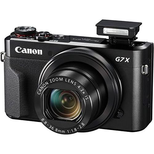 캐논 Canon PowerShot G7 X Mark II Digital Camera with Premium Accessory Kit (Black) Including Memory Card, Grip Flexible Table Tripod, HDMI Cable & More.