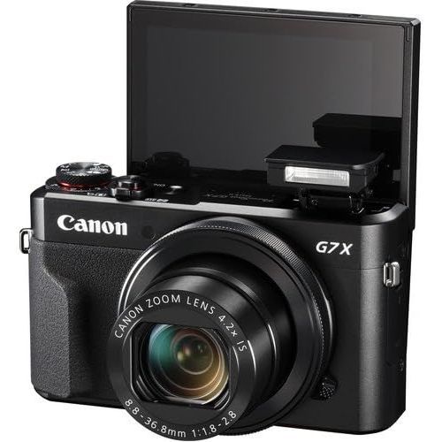 캐논 Canon PowerShot G7 X Mark II Digital Camera with Premium Accessory Kit (Black) Including Memory Card, Grip Flexible Table Tripod, HDMI Cable & More.