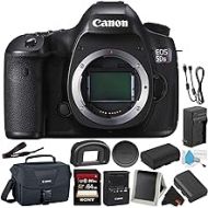 Canon EOS 5DS R Digital SLR Camera 0581C002 (Body Only)- Bundle with 32GB Memory Card + Spare Battery + More