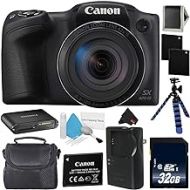Canon PowerShot SX420 is Digital Camera (Black) 1068C001 International Model + NB-11L Lithium Ion Battery + 32GB Memory Card - Bundle