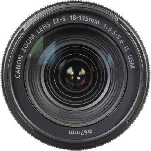 캐논 Canon 1276C002-IV EF-S 18-135mm f/3.5-5.6 Image Stabilization USM Lens (Black) (International Model) No Warranty [Bulk Packaging]