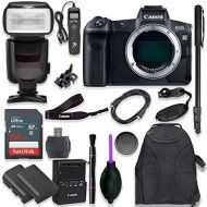 Canon EOS R Mirrorless Digital Camera Body Only Kit with Professional TTL Flash, Prot Backpack, 64GB Memory, Universal Timer Remote Control, Spare LP-E6 Battery (15 Items)