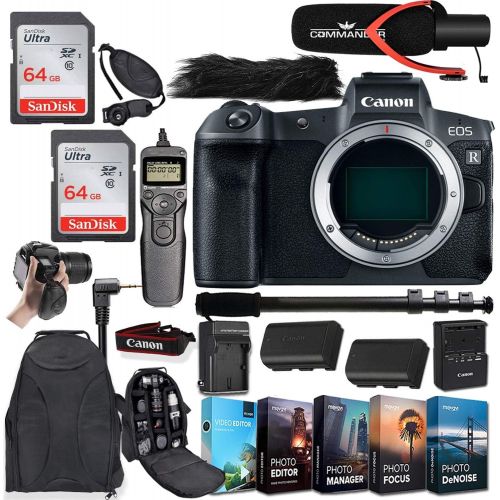 캐논 Canon EOS R Mirrorless Digital Camera (Body Only) with Deluxe Accessories