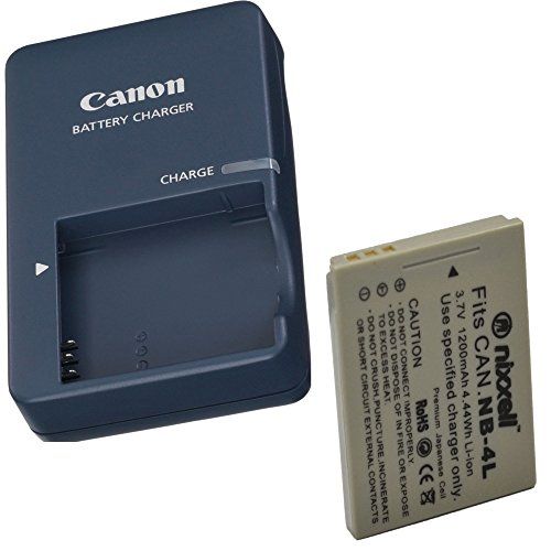 캐논 CB-2LV Battery charger for Canon NB-4L Battery and Canon PowerShot SD40, SD30, SD200, SD300, SD400, SD430, SD450, SD600, SD630, SD750, SD780 IS, SD940 IS, SD960 IS, SD1000, SD1100