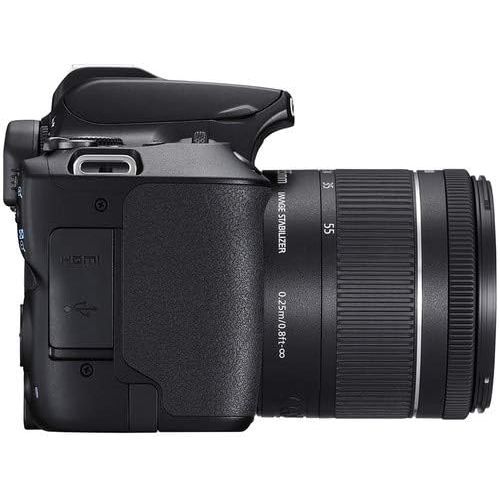 캐논 Canon EOS Rebel SL3 DSLR Camera with 18-55mm Lens (Black) Bundle with LCD Screen Protectors + Carrying Case and More