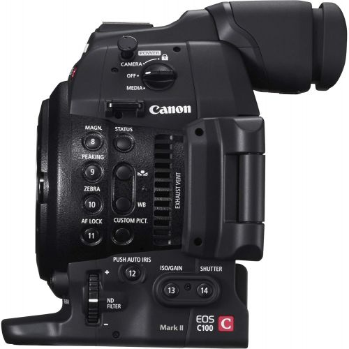 캐논 Canon EOS C100 Mark II Cinema EOS Camera with Dual Pixel CMOS AF (Body Only) Body Only International Model