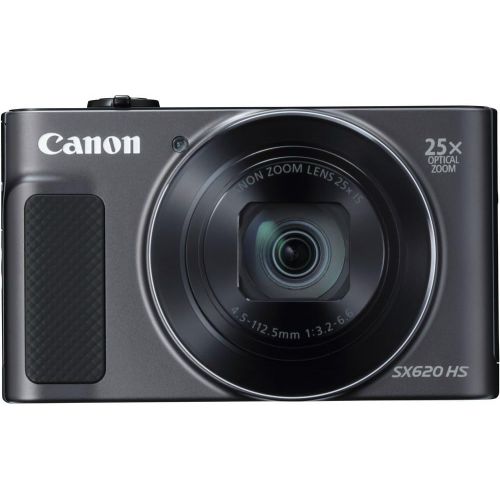 캐논 Canon PowerShot SX620 HS Digital Camera (Black) (International Model) with Extra Accessory Bundle