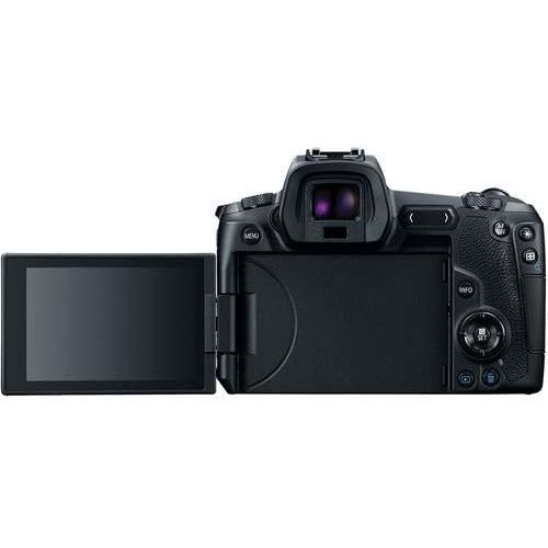 캐논 Canon EOS R Mirrorless Digital Camera (Body Only) Bundle with Canon Mount Adapter + 32GB Memory Card + Replacement Battery and More