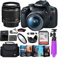 Canon EOS Rebel T7 DSLR Camera Bundle with Canon EF-S 18-55mm f/3.5-5.6 is II Lens + Gadget Case + 32GB Sandisk Memory Card + Accessory Kit (13 Items)