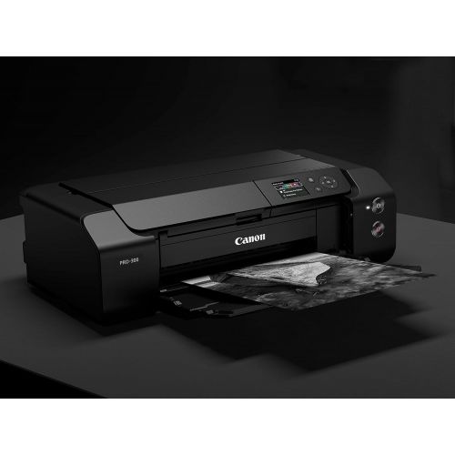 캐논 Canon imagePROGRAF PRO-300 Wireless Color Wide-Format Printer, Prints up to 13X 19, 3.0 LCD Screen with Profession Print & Layout Software and Mobile Device Printing, Black