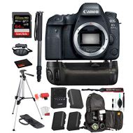 Canon EOS 6D Mark II DSLR Camera (Body Only) (1897C002) Professional Bundle Package Battery Grip + Replacement Battery (2CT) + SanDisk Extreme pro 64gb SD Card + More