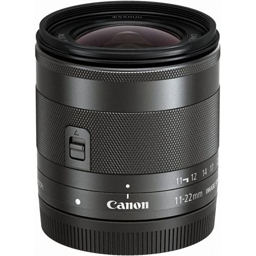 캐논 Canon EF-M 11-22mm f/4-5.6 STM Lens, Black - 7568B002