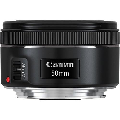 캐논 Canon 50mm f/1.8 STM Camera Fixed Lens. PagingZone Deluxe Kit Includes, 3Piece Filter Set + Lens Case + Lens Hood + 32GB Class 10 Card. For EOS 6D, 70D, 5D MK II III, Rebel T3, T3i