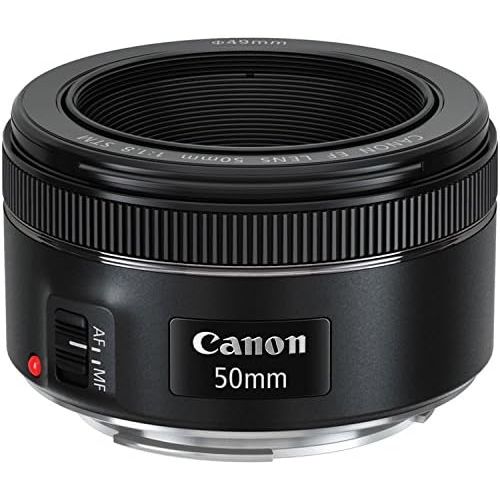 캐논 Canon 50mm f/1.8 STM Camera Fixed Lens. PagingZone Deluxe Kit Includes, 3Piece Filter Set + Lens Case + Lens Hood + 32GB Class 10 Card. For EOS 6D, 70D, 5D MK II III, Rebel T3, T3i