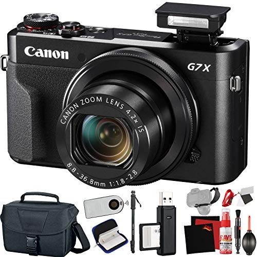 캐논 Canon PowerShot G7 X Mark II Digital Camera (International Model) with Extra Accessory Bundle