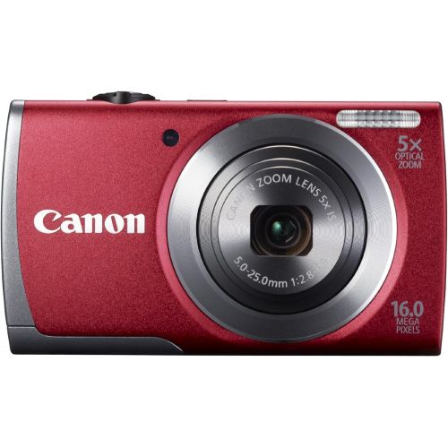 캐논 Canon PowerShot A3500 IS - Digital camera - compact - 16.0 Mpix - 5 x optical zoom - Wi-Fi - red