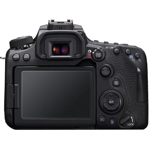 캐논 Canon EOS 90D DSLR Camera with 18-55mm Lens, Padded Case, Memory Card, and More - Starter Bundle Set (International Model)