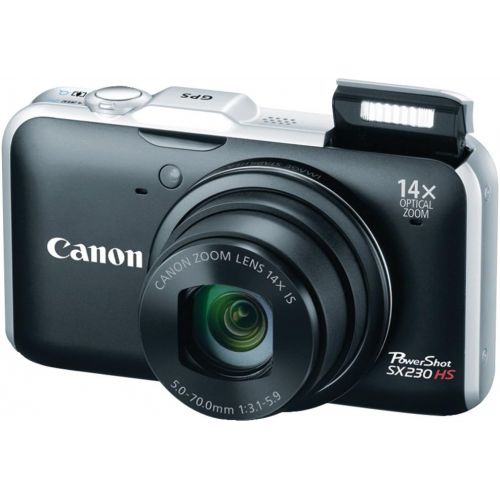 캐논 Canon PowerShot SX230 HS 12.1 MP CMOS Digital Camera with 14x Image Stabilized Zoom 28mm Wide-Angle Lens and 1080p Full-HD Video (Black) (OLD MODEL)
