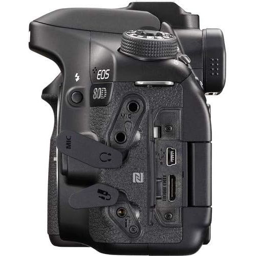 캐논 Canon EOS 80D DSLR Camera (Body Only) International Version - Black