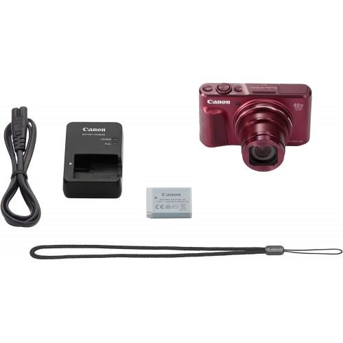 캐논 Canon PowerShot SX720 HS Digital Camera - Red (20.3 MP) (International Model) No Warranty