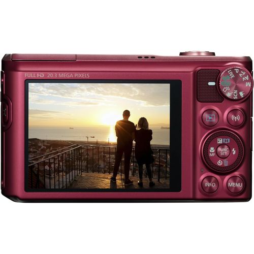 캐논 Canon PowerShot SX720 HS Digital Camera - Red (20.3 MP) (International Model) No Warranty