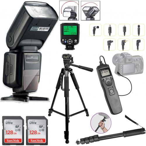 캐논 Canon EOS 6D Mark II DSLR Camera (Body Only) Bundle Includes 2X 128GB Memory, TTL Auto Flash, Backpack, Rode Microphone, Time Remote with LCD, Photo/Video Software Package & More