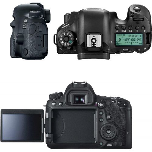 캐논 Canon EOS 6D Mark II Digital SLR Camera Body + 2X 64GB SDHC Memory Cards + Accessory Bundle