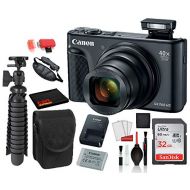 Canon PowerShot SX740 HS Digital Camera (Black) (2955C001) with Accessory Bundle Package SanDisk 32gb SD Card + Camera Case + 12 Tripod + More