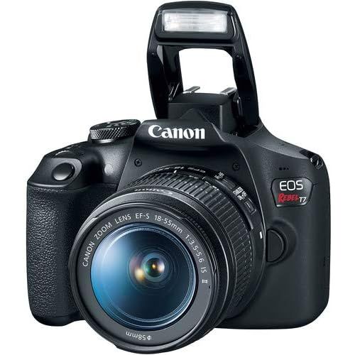 캐논 Canon EOS Rebel T7 DSLR Camera with 18-55mm Lens Bundle with UV Filter + Carrying Case and More