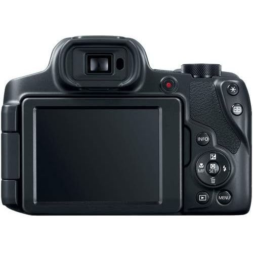 캐논 Canon PowerShot SX70 HS Digital Camera (3071C001) with 32GB Memory Card, Padded Case, Spider Tripod, LED Light, Extra Battery, Full Size Tripod,m Cleaning Kit, and More