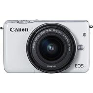 Canon EOS M10 Mirrorless Camera Kit with EF-M 15-45mm Image Stabilization STM Lens Kit (White)