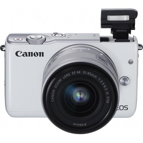 캐논 Canon EOS M10 Mirrorless Camera Kit with EF-M 15-45mm Image Stabilization STM Lens Kit (White)