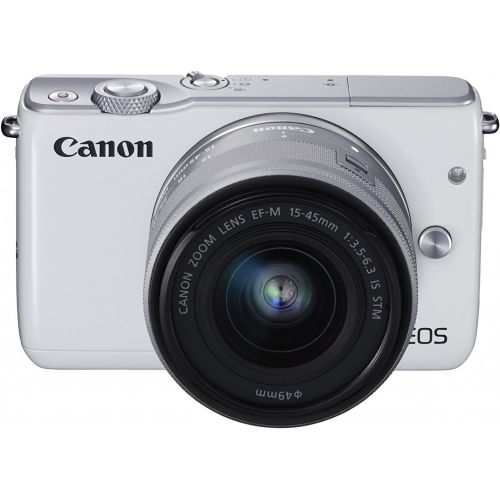 캐논 Canon EOS M10 Mirrorless Camera Kit with EF-M 15-45mm Image Stabilization STM Lens Kit (White)