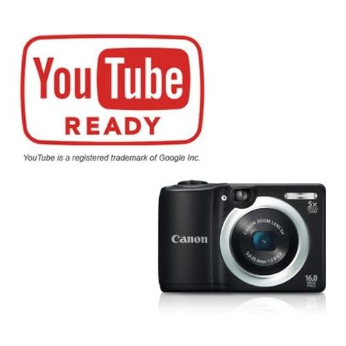 캐논 Canon PowerShot A1400 16.0 MP Digital Camera with 5x Digital Image Stabilized Zoom 28mm Wide-Angle Lens and 720p HD Video Recording (Black) (OLD MODEL)