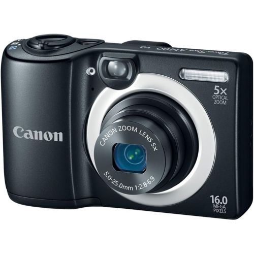 캐논 Canon PowerShot A1400 16.0 MP Digital Camera with 5x Digital Image Stabilized Zoom 28mm Wide-Angle Lens and 720p HD Video Recording (Black) (OLD MODEL)