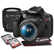 Canon T7 EOS Rebel DSLR Camera with EF-S 18-55mm f/3.5-5.6 is II Lens W/Telephoto & Wideangle Lens 3 Pc. Filter Kit + Tripod + Flash & 2 X 32GB SD Card and Basic Accessory Kit