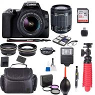 Canon EOS 250D / Rebel SL3 Kit with EF-S 18-55mm f/3.5-5.6 III Lens + Accessory Bundle + Model Electronics Cloth